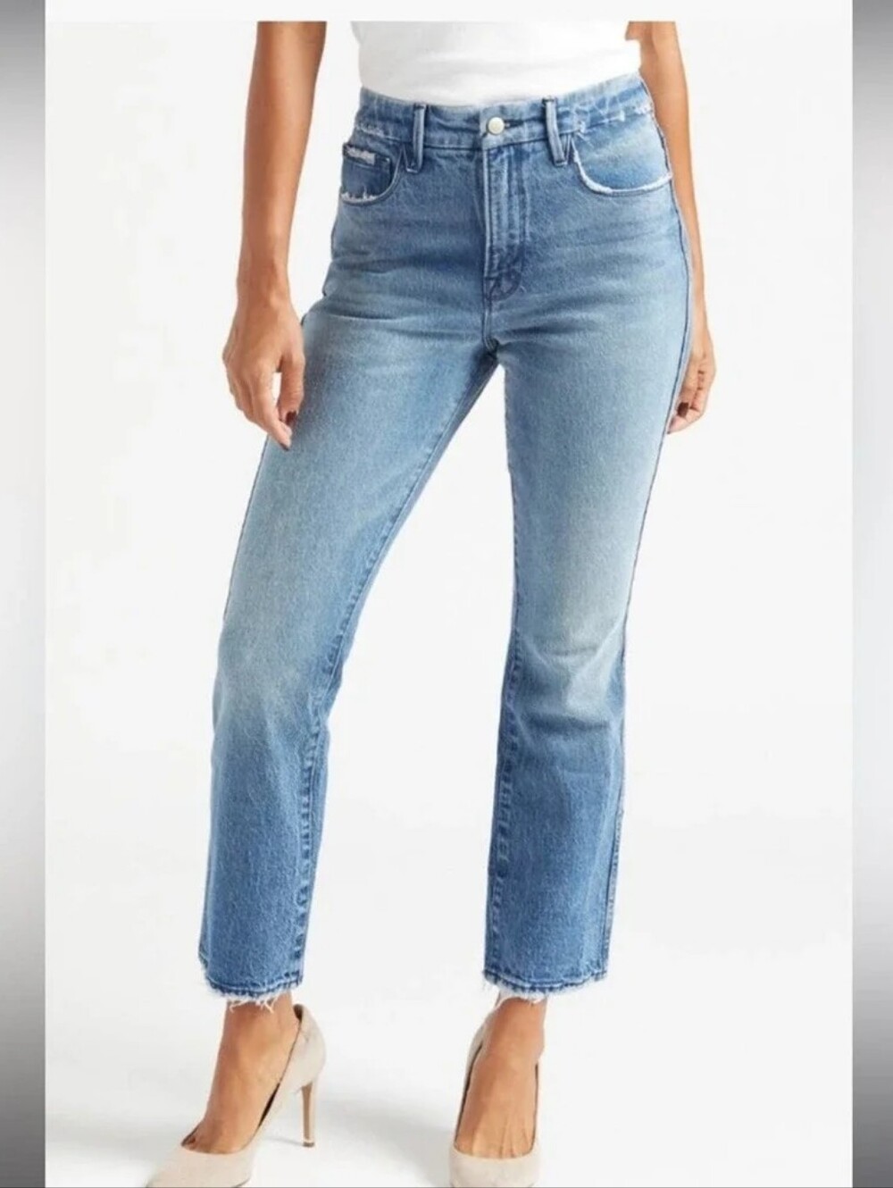 $189 GOOD AMERICAN Good Curve Straight Indigo539 14 / 32